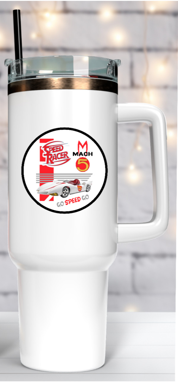 Speed Racer (Mach 5) – 4" Handmade Vinyl Decal Sticker Car Truck Laptop Cooler