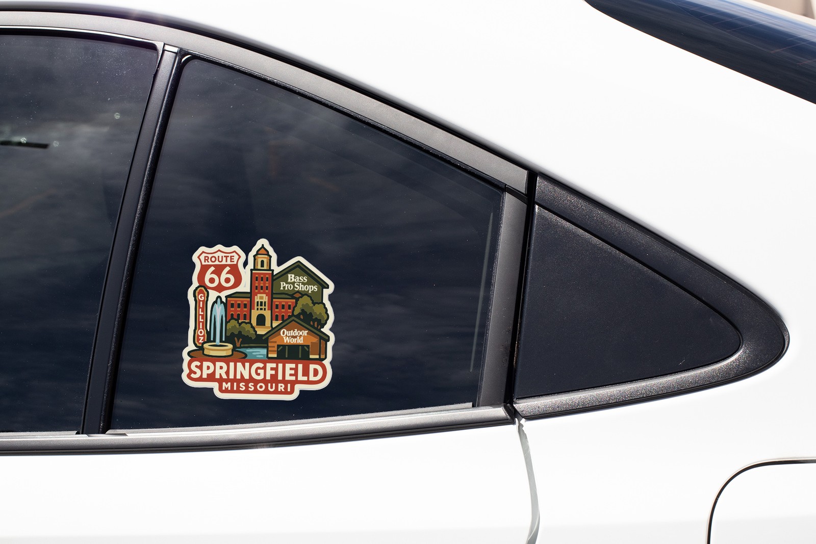 Springfield Missouri Sticker Decal Vinyl Die-Cut City Skyline Landmark Design