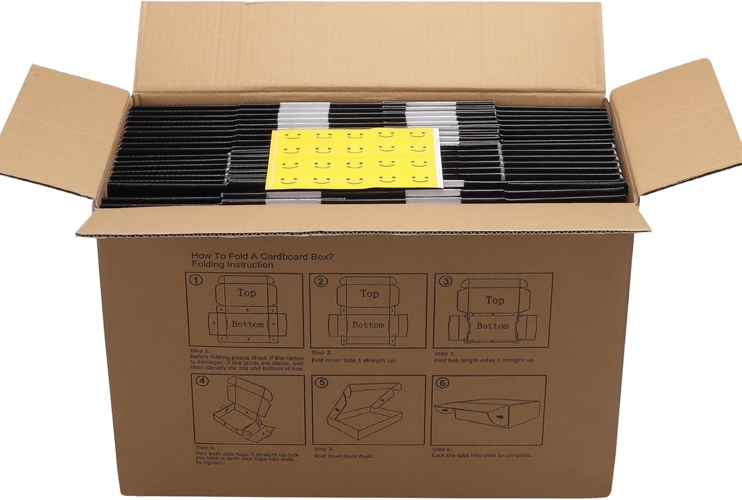 12x9x4 inches Shipping Boxes Set of 20, Black Medium Corrugated Cardboard Gif…