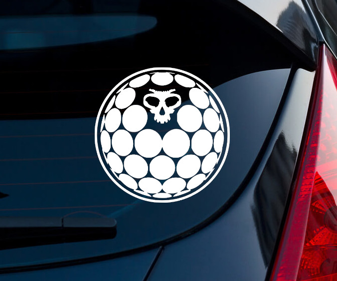 Necraloid Warframe Matte White Indoor/Outdoor Vinyl Decal 3"x3"