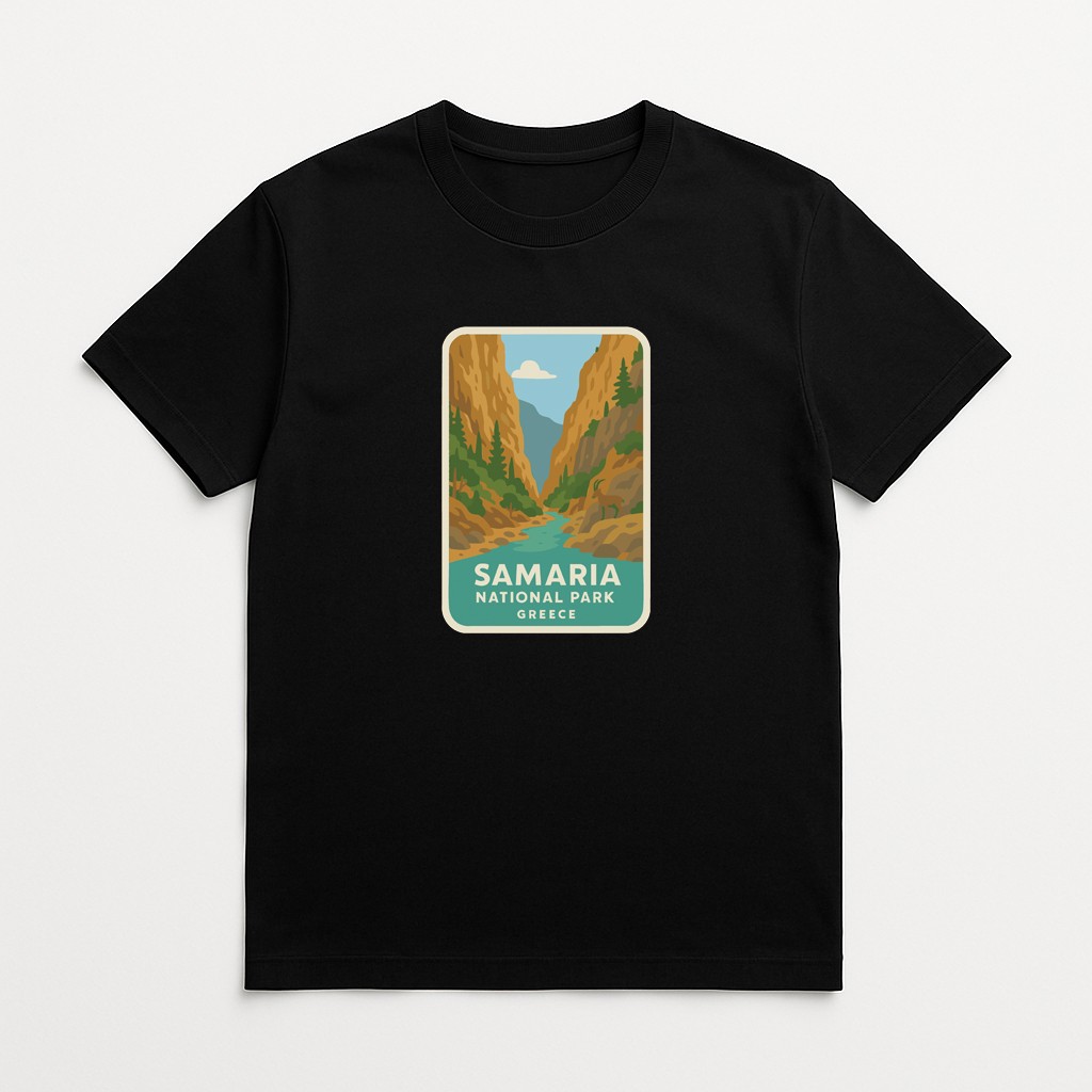 Samaria Greece Iron On Heat Transfer Vinyl HTV Die-Cut World National Parks