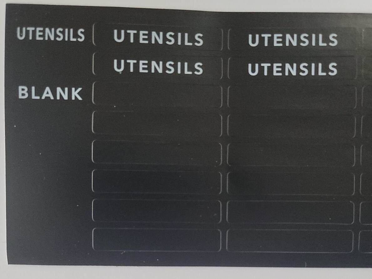 Kitchen Labels Kitchen Organization Labels for Drawers And Silverware