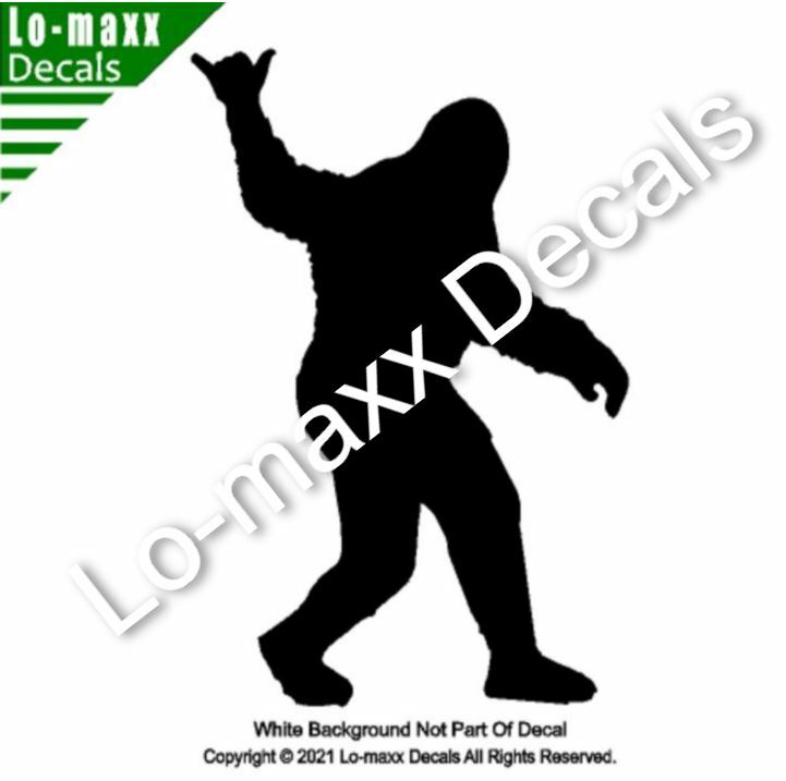 Bigfoot Hang Loose Shaka Original Art Superior Quality Die Cut Vinyl Decal