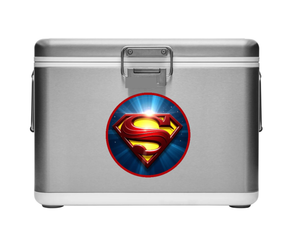 Superman (Sun Logo) 4" Vinyl Decal Handmade Vehicle Cooler Laptop Decor Grill 26