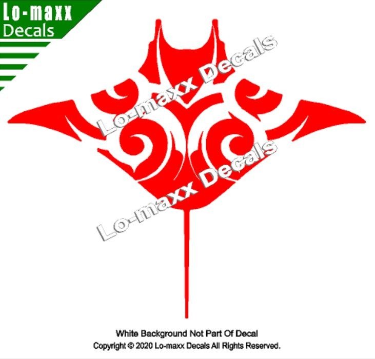 Manta Ray Fish Sea Life Seashore Ocean Beach Car Truck SUV Die Cut Vinyl Decal