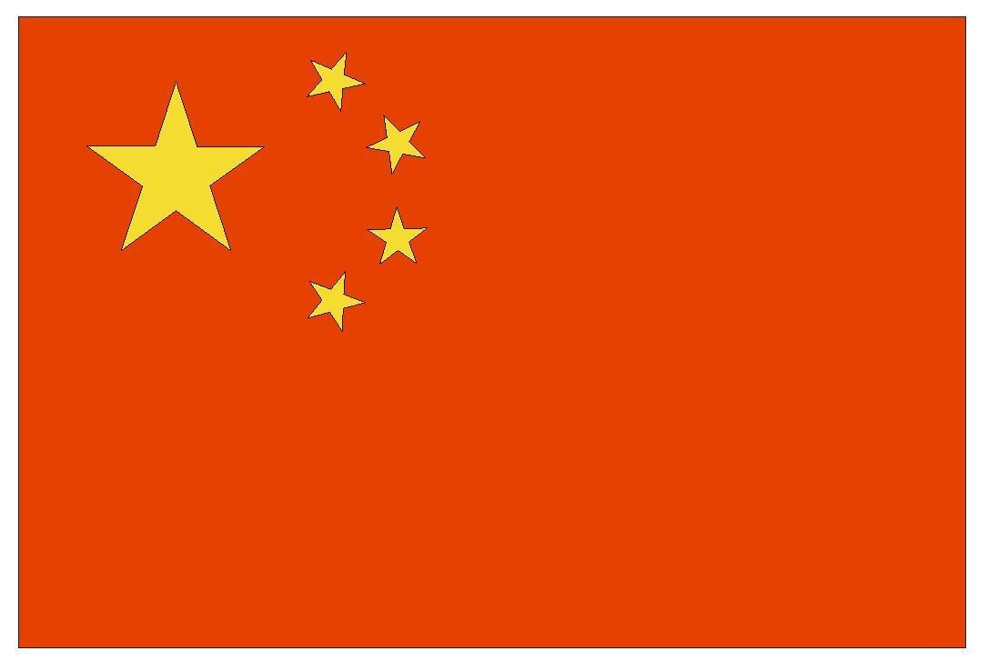China Flag Sticker Decal F95