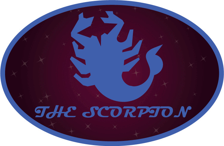 The Scorpion Zodiac Space Oval Car Bumper Sticker Decal
