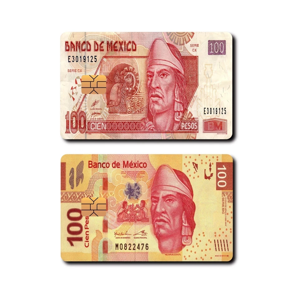 Mexican Pride Card Skin Stickers 2-Pack Full Cover Decal Credit Debit Card Skins