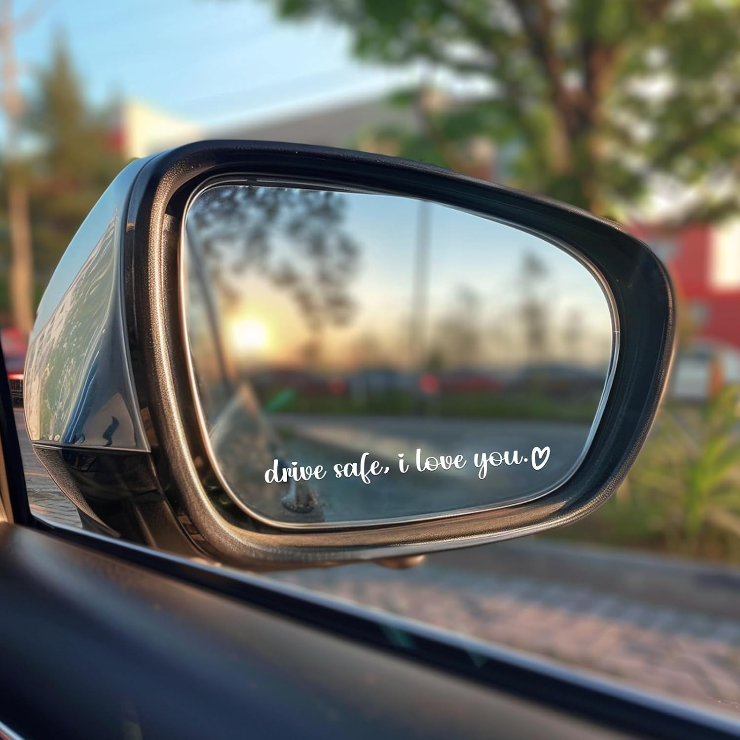 5 Pack Drive Safe, I Love You Stickers, White I Love You Drive Safe