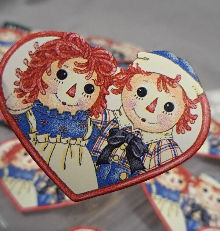 20 Raggedy Ann & Andy best friends Wallies Wallpaper Cutouts Wall Decor #12970