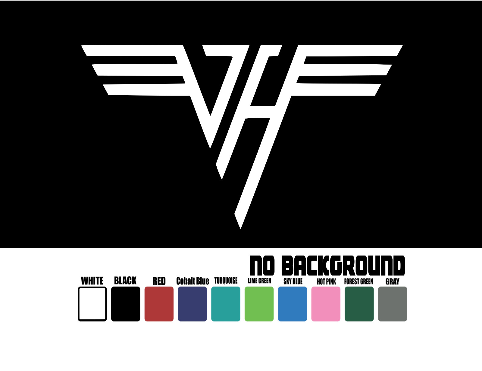 Van Halen Logo Band Vinyl Decal Sticker Die Cut Window Car Truck Laptop Wall