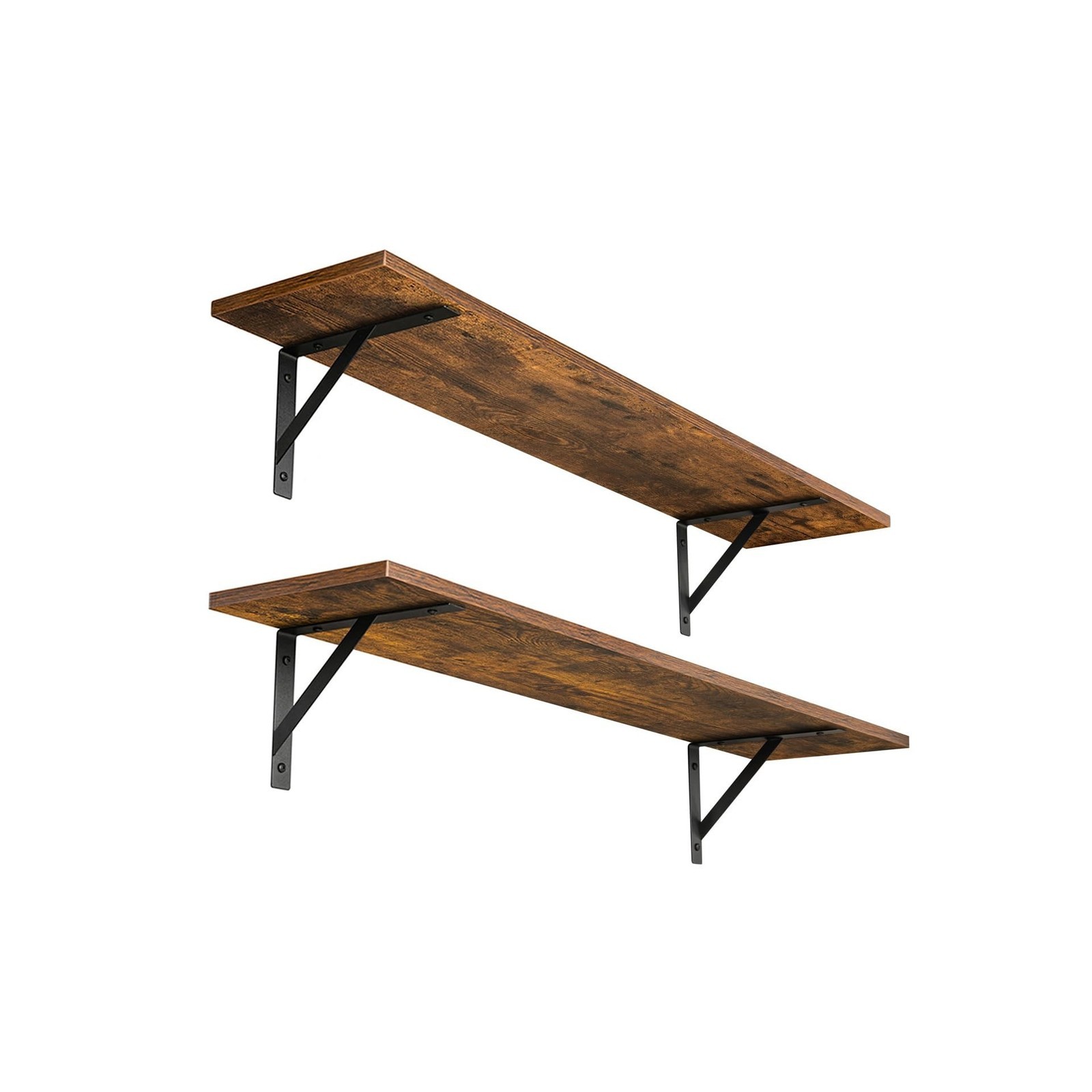 DINZI LVJ Long Wall Shelves, 31.5 Inch Wall Mounted Shelves Set of 2, Easy-to…