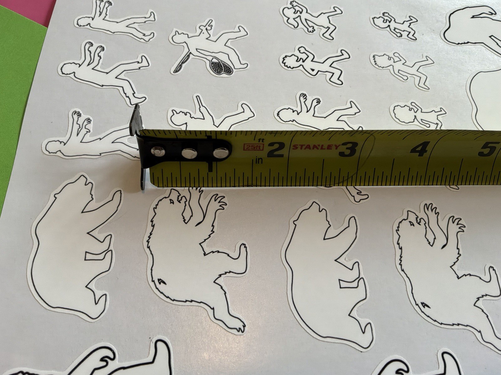 Sasquatch & Zombies RC Scale Hobby Notebook Pre-Cut Decal Set Of 33 1"x1 1/2"