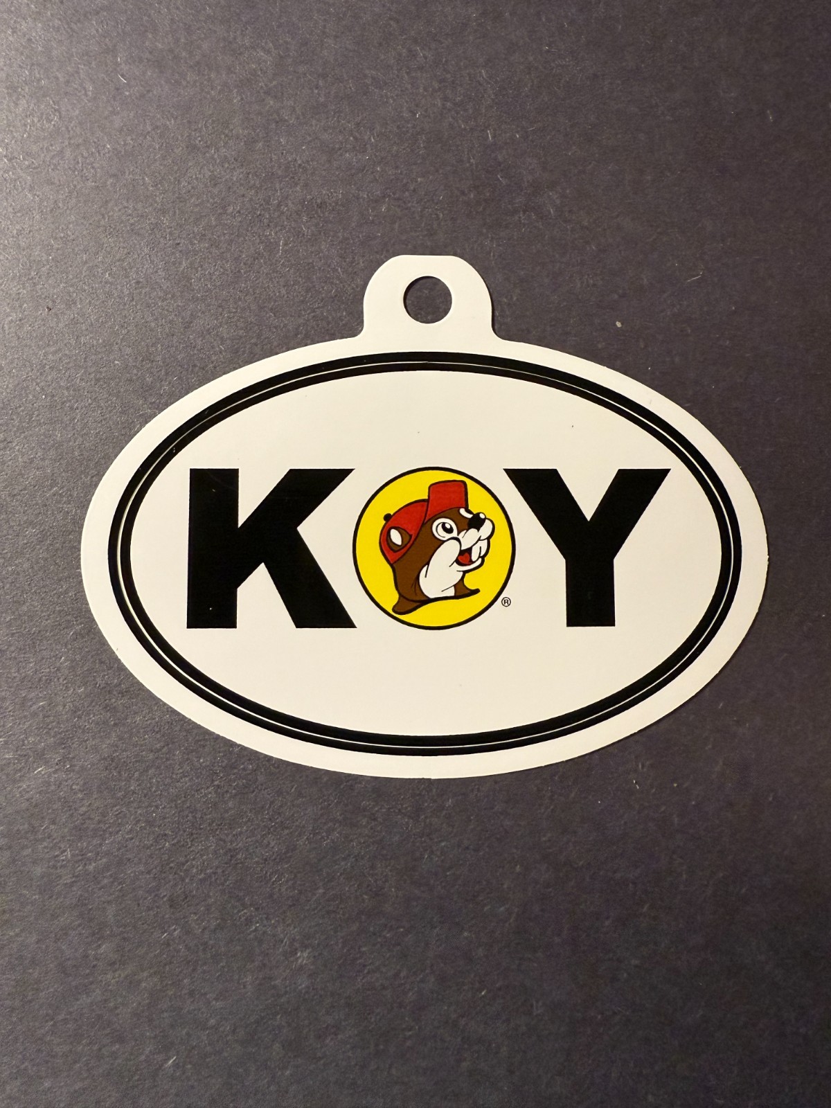 Buc-ee's Bumper Sticker Advertising Logo – Logo KY- Kentucky 2.75 x 4.25 Oval