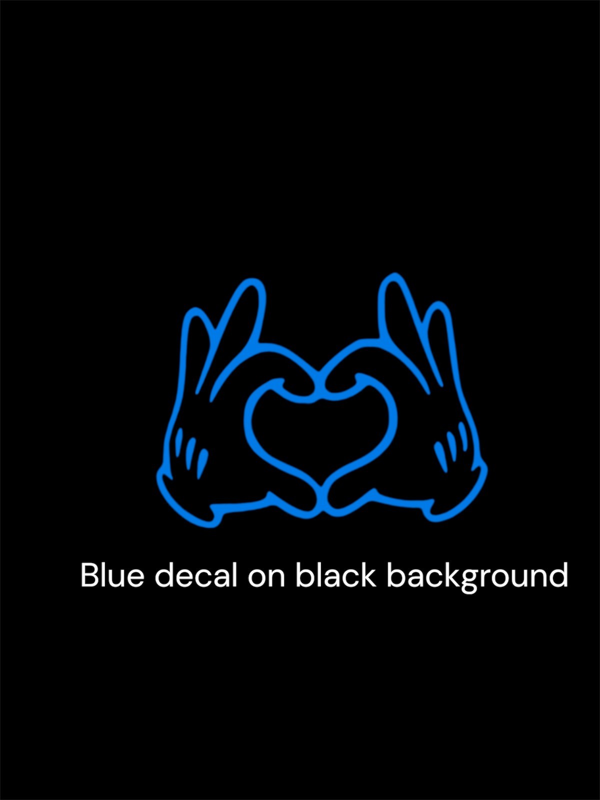 Mickey Mouse heart Vinyl Decal for Car Truck Bumper Window Wall phone laptop