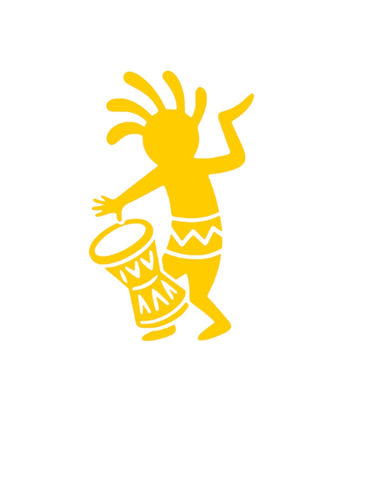 KOKOPELLI Drummer #1 Decal for car Windows Laptops Any Smooth Surface