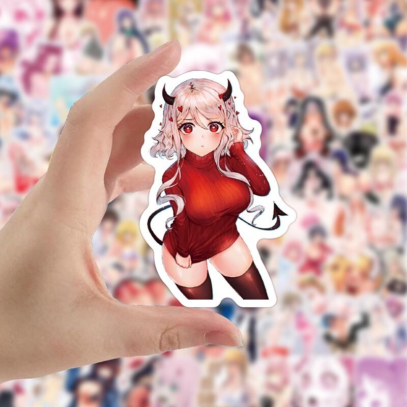100 Sexy Legs Anime Girls Waifu Women Vinyl Stickers Hentai Ahegao Feet Decals