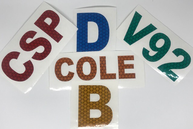 Orafol/Reflexite V92 Reflective DAYBRITE Vinyl Letters Custom Cut