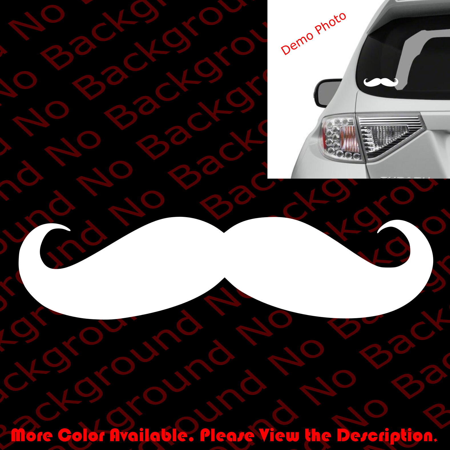 From USA – MUSTACHE JDM Illest Funny Car Window/Laptop/Vinyl Decal Sticker MT001