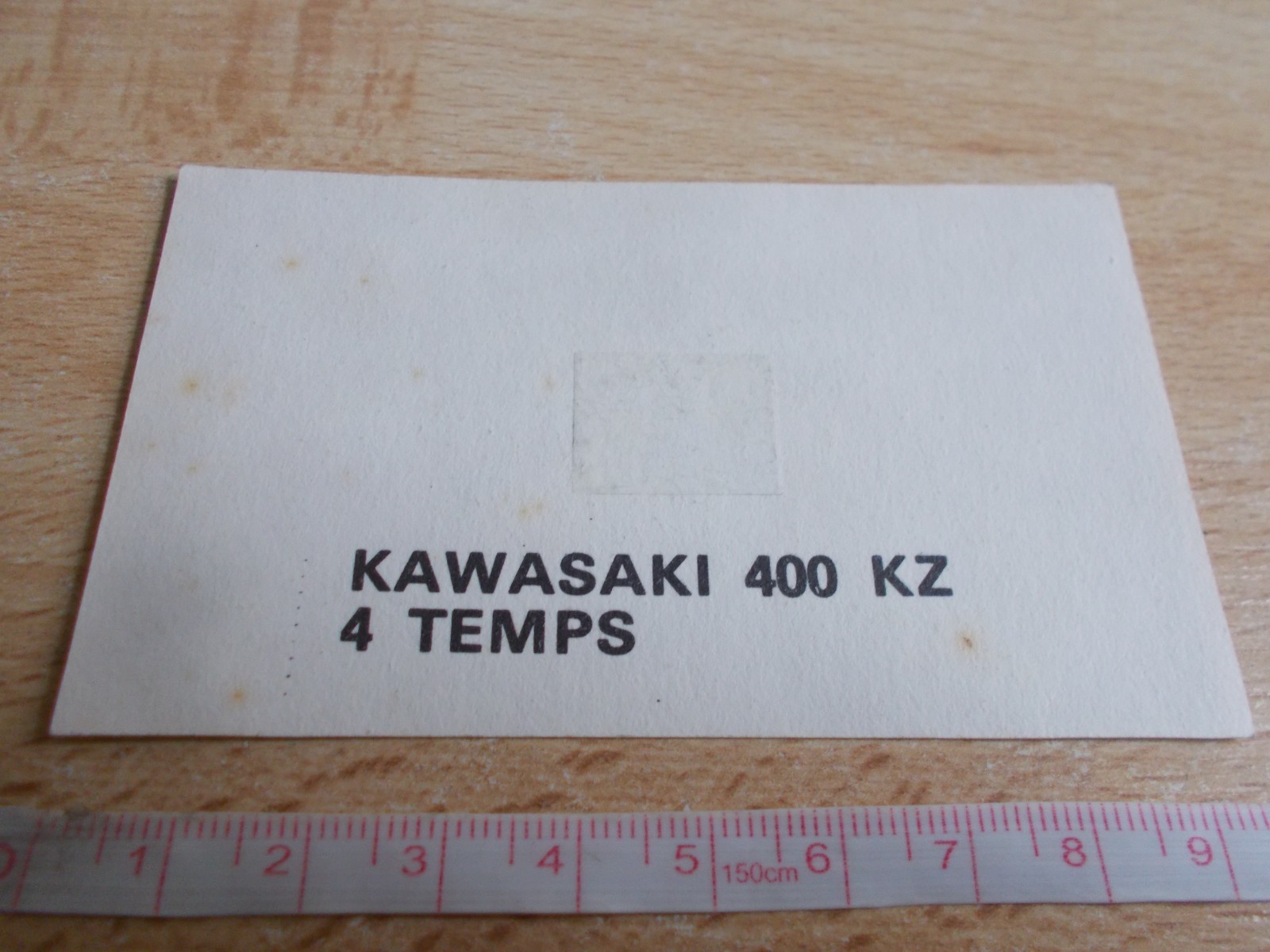 Sticker Vintage Motorcycle – Kawasaki 400 Kz 4 Time