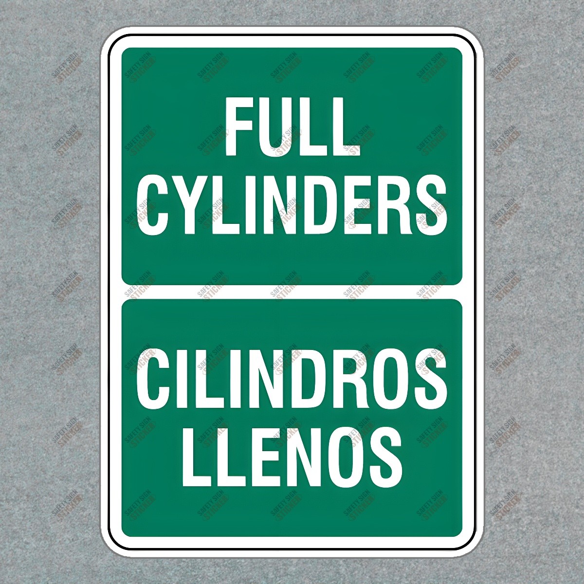 Safety Sign Sticker Full Cylinders Notice for OSHA Compliance #292654