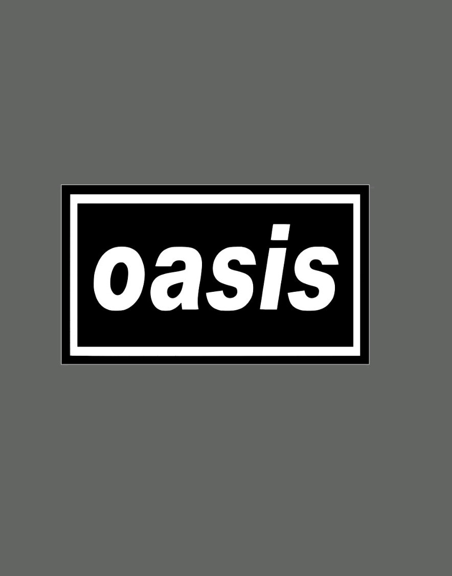 Oasis Band Custom Made Vintage Vinyl Sticker alt rock 6×3.5 Inches!