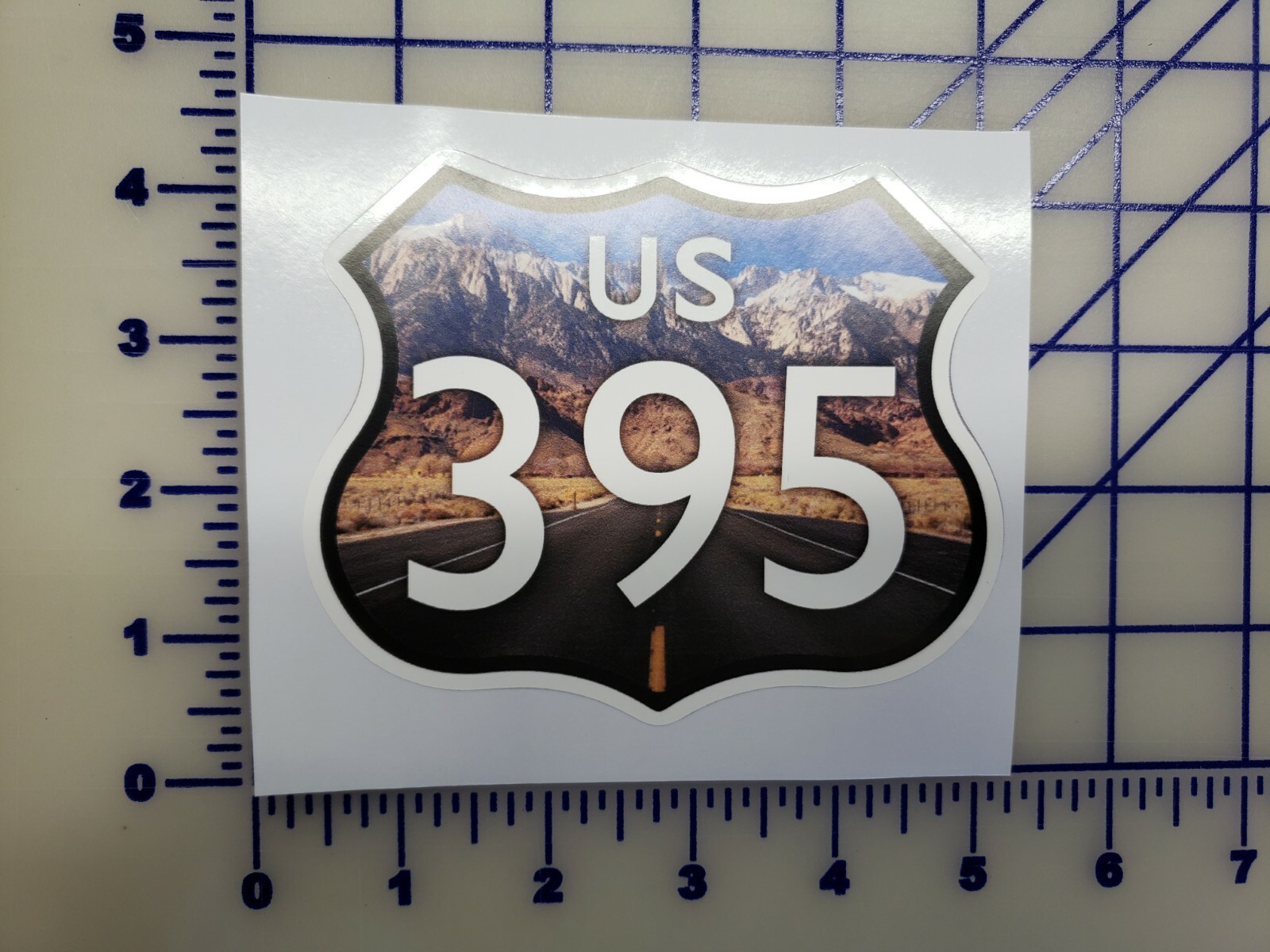 US Route 395 Sticker Decal Highway Sign Road Sign Bishop California Light shade
