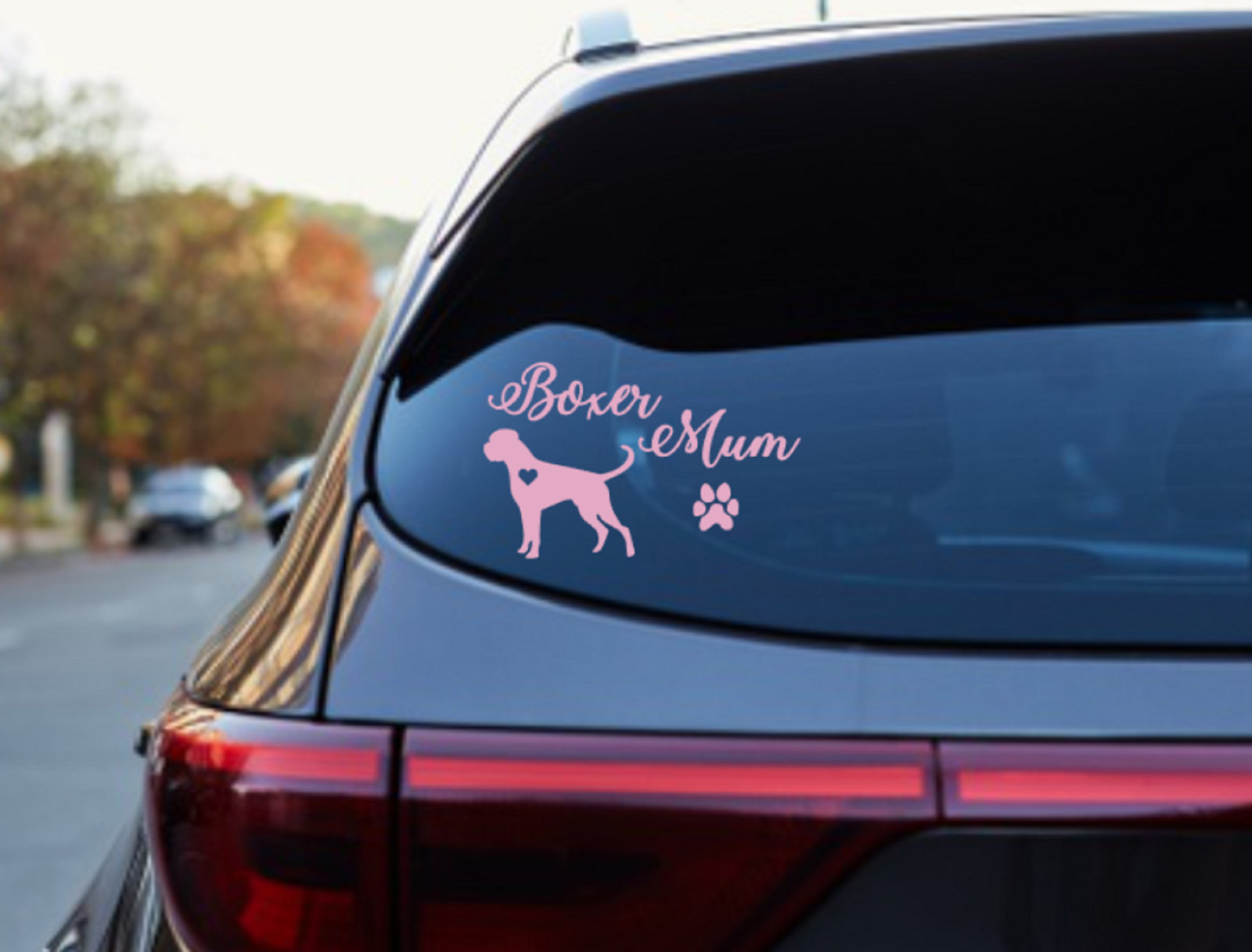 Boxer Mum Dog Sticker Car Decal Vinyl love Boxers dogs High quality Laptop