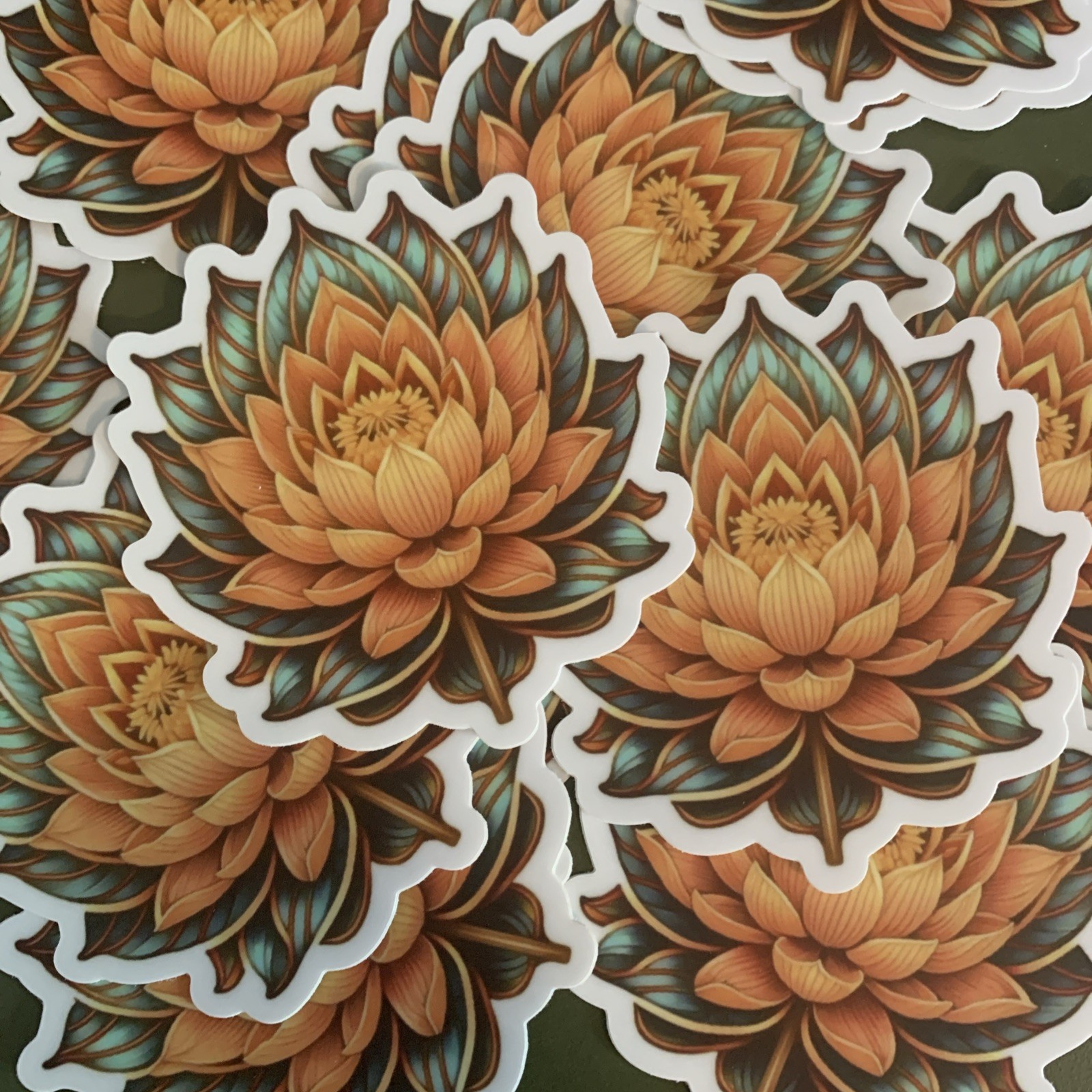 Lotus Sacred Buddhism Flower DIE-CUT Sticker Sacred Geometry
