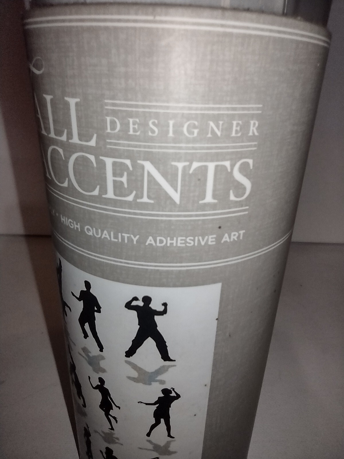 Wall Accents Adhesive Art Foil Designer 2010 People Dancing with Shadows Small