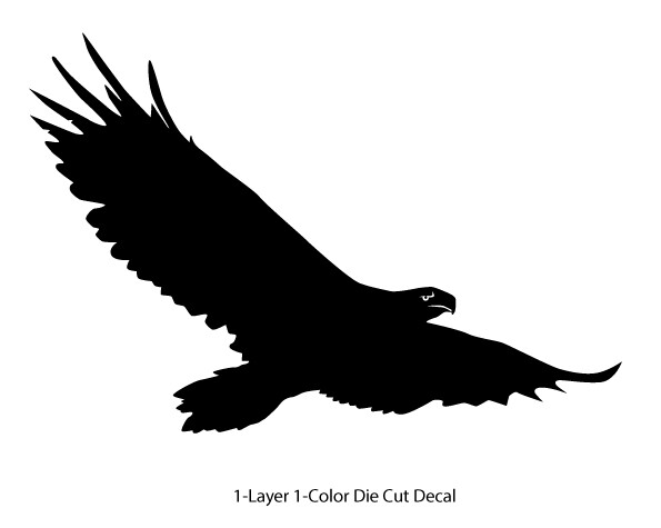 Wildlife / Birds – Eagle 1 Soaring Flying 6Yrs Film Outdoor Decal Vinyl Sticker