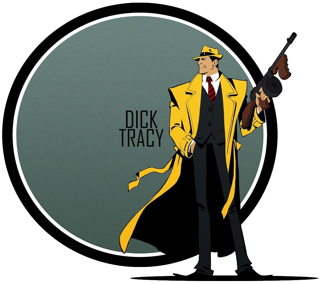 Dick Tracy sticker weatherproof bumper vinyl decal