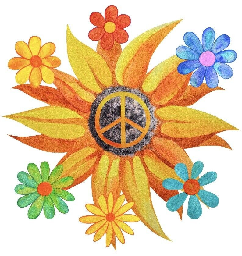Peace Flower Sticker Decal