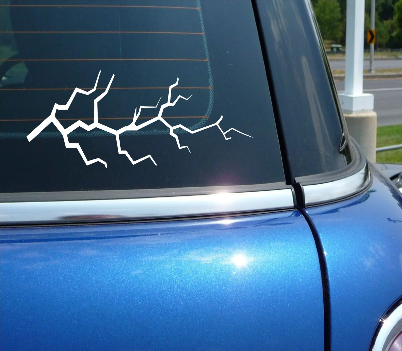 LIGHTNING BOLT VINYL DECAL STICKER ENERGY STORM CAR TRUCK VARIOUS SIZES COLORS