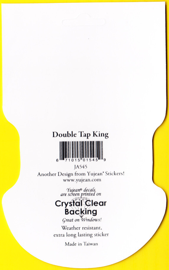 The King Of Double Tap Zombie Hunter Agorables Die Cut Decal Sticker New Shotgun