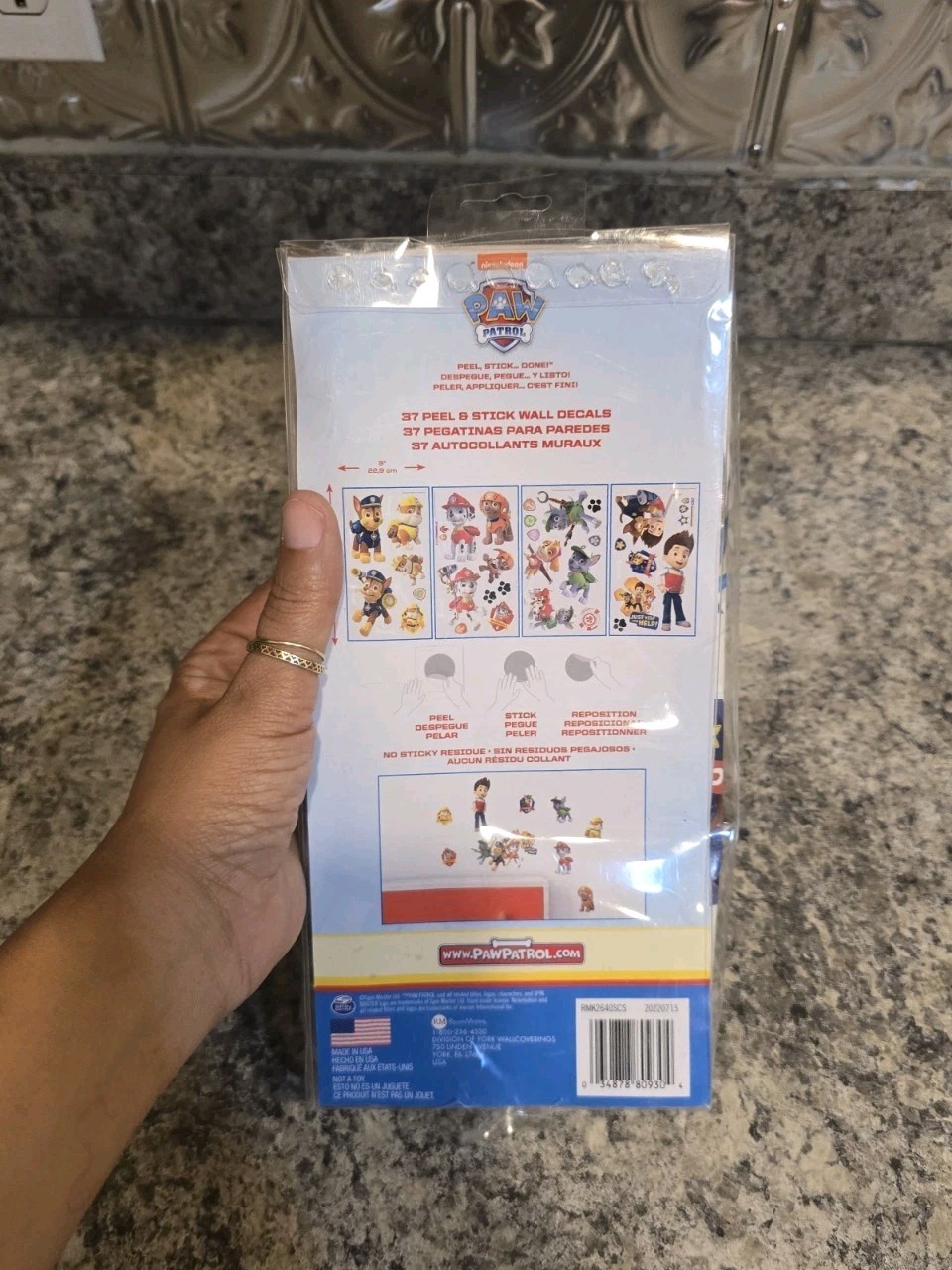New Paw Patrol – Just Yelp For Help Peel/Stick – 37 Decals Wall Decor No Residue