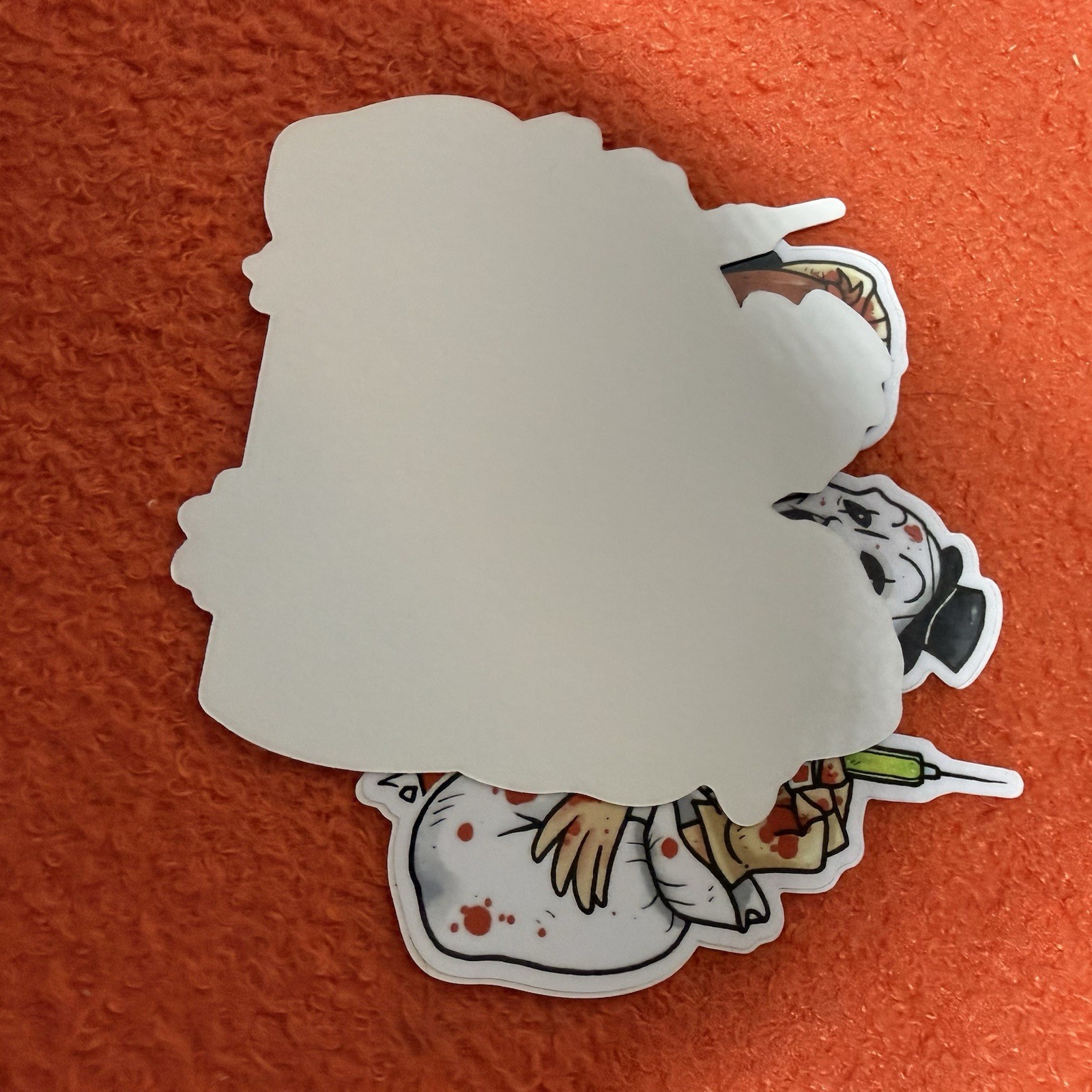 Terrifier Sticker Set (2) Art The Clown Stickers Sexy Girl Velma Scooby Mashup
