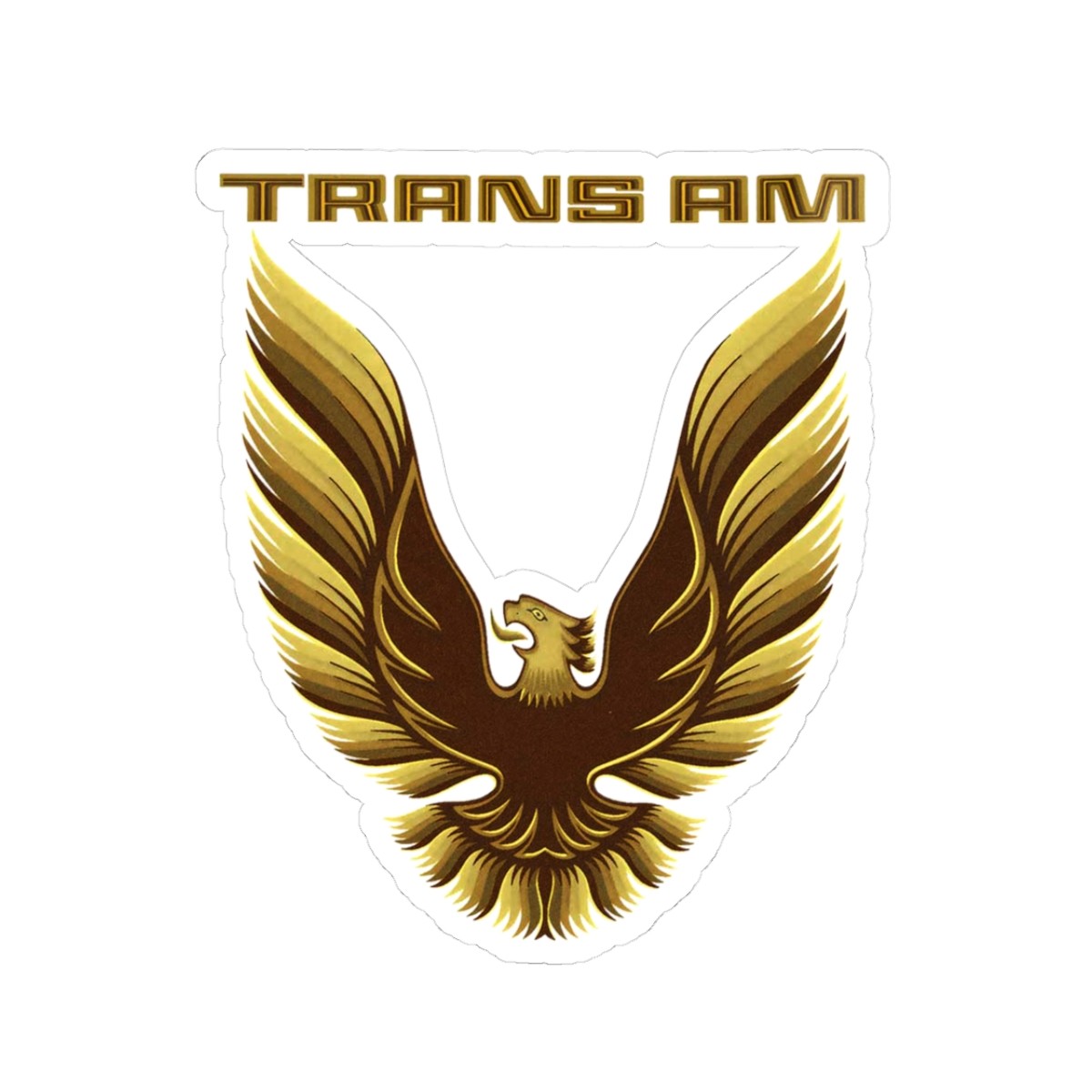 1979 1980 1981 Trans Am Gold Phoenix Gold Firebird sticker Kiss-cut vinyl decal