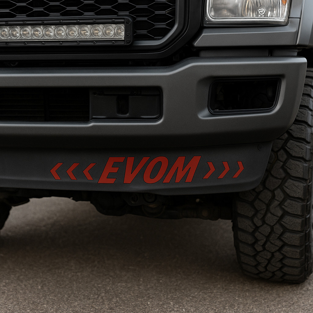 " EVOM " "Move" reflected – Decal ~11 x 5.5 in – Specify Colors – See Desc.