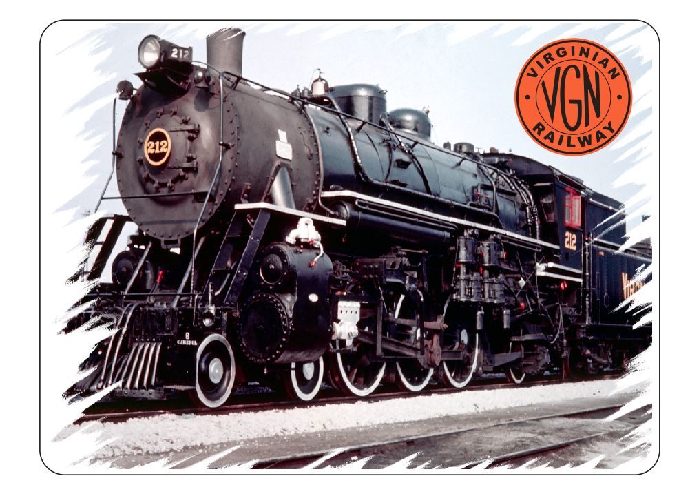 Virginian Railroad Railway Train Sticker Decal R7235 YOU CHOOSE SIZE