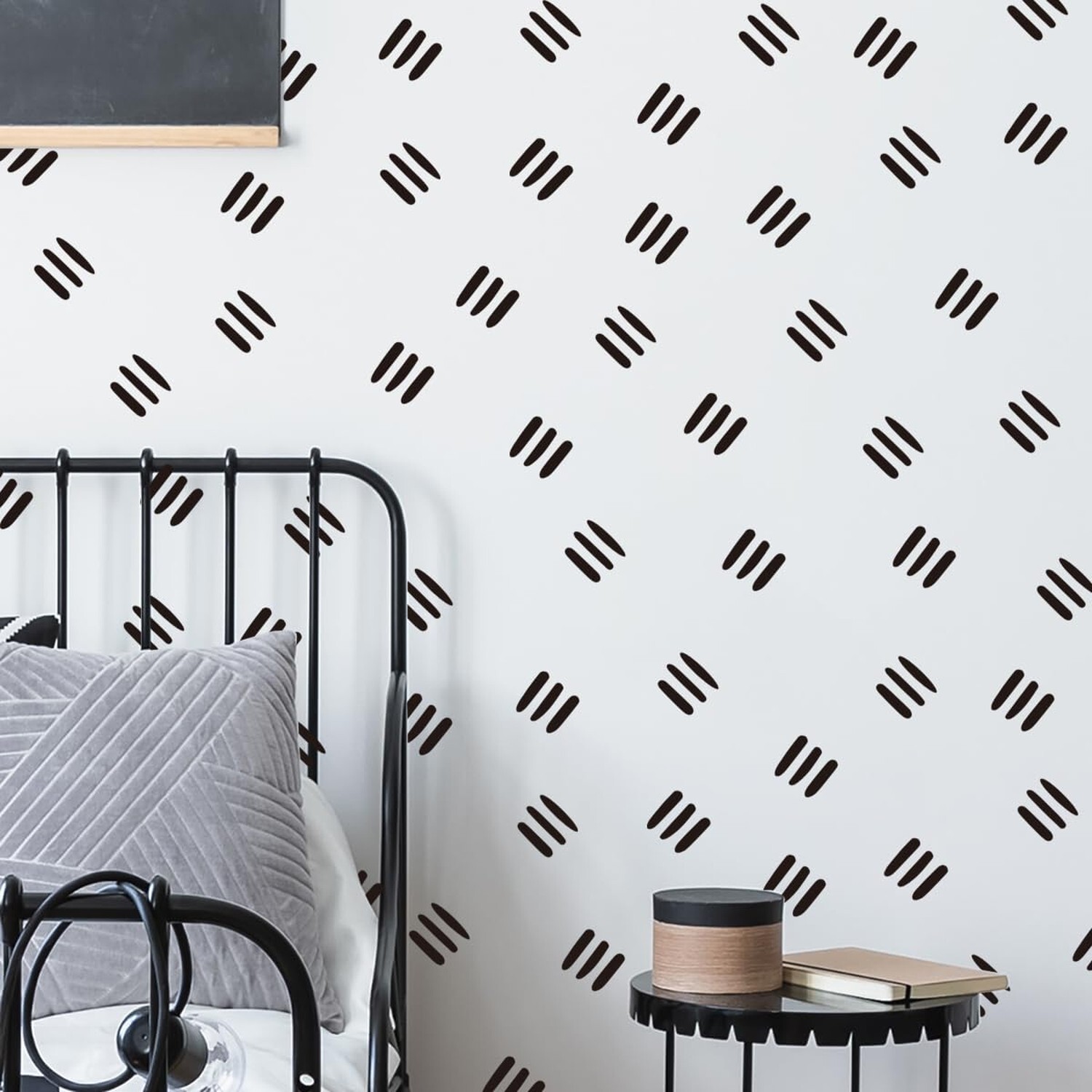12×36 Inch Three Line Set – Boho Geometrical Shape Themed DIY Boho Wall Decal…