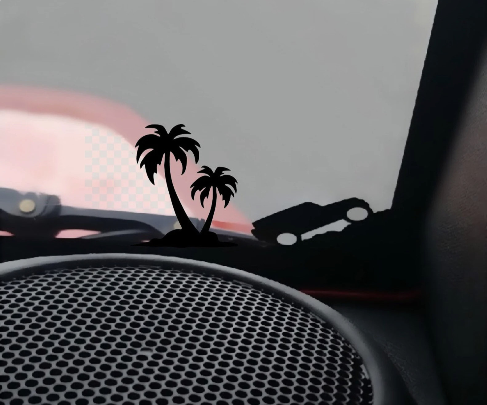 Palm Tree fits suv 4×4 Easter-egg 4 wheel drive decals for windshield FREE SHIP
