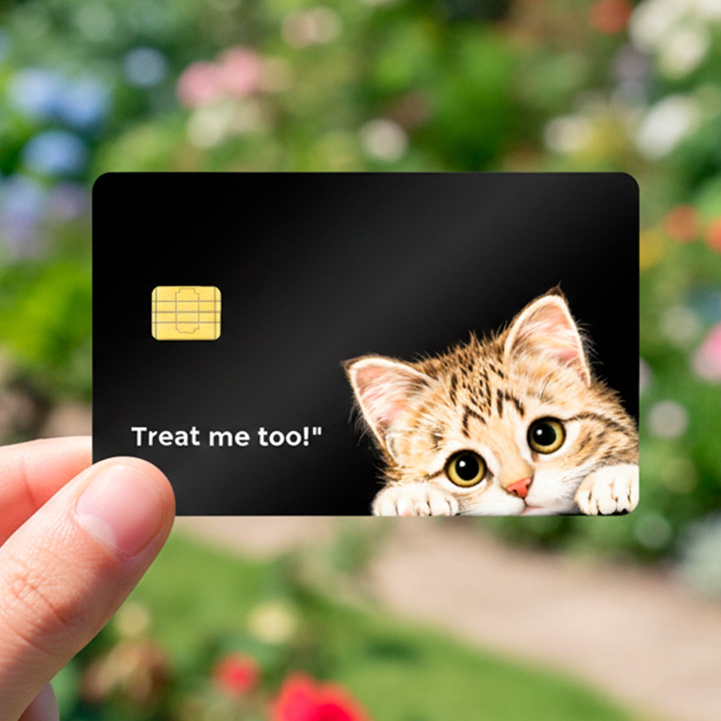4-Pack Funny Cat Credit Card Skin Stickers | Matte Waterproof Vinyl Decal Cover