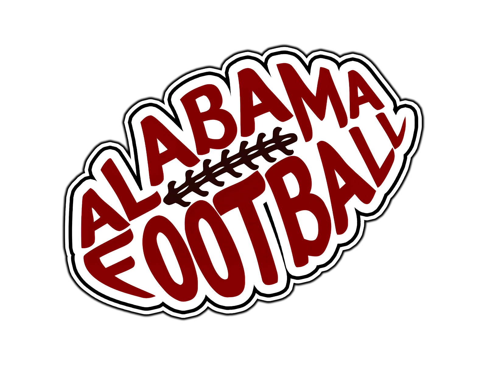 #0238 Alabama Crimson Tide Football Logo College Sticker Waterproof Vinyl Decal