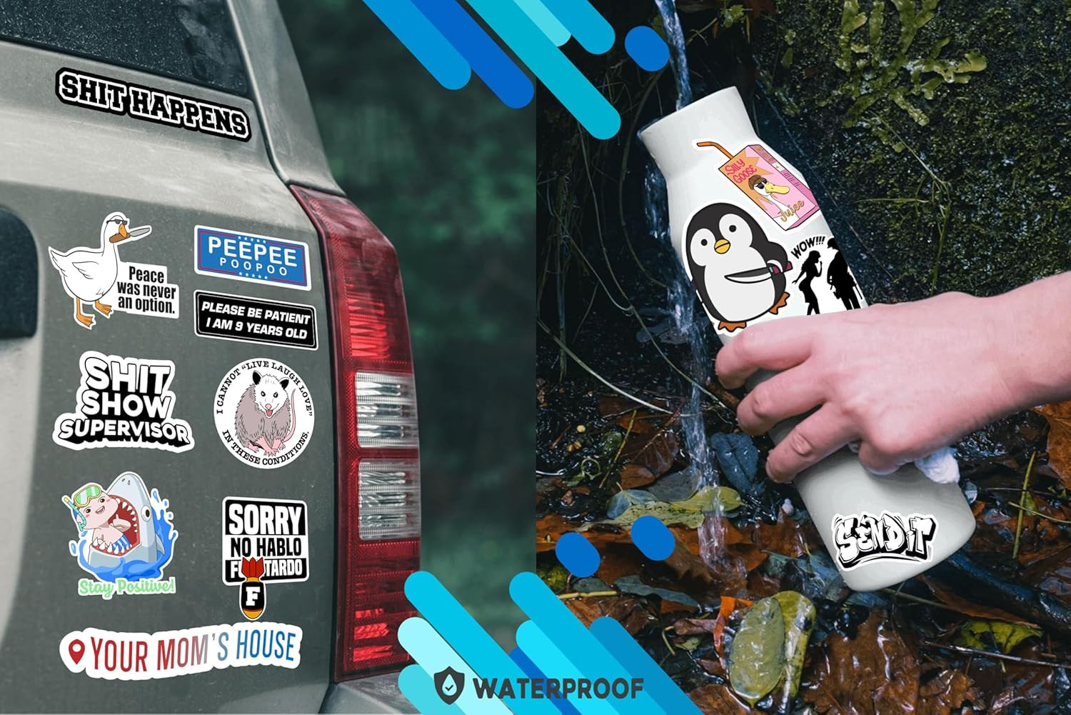 120Pcs Funny Stickers for Adults, Prank Meme (Dirty) Hilarious Sticker Pack for