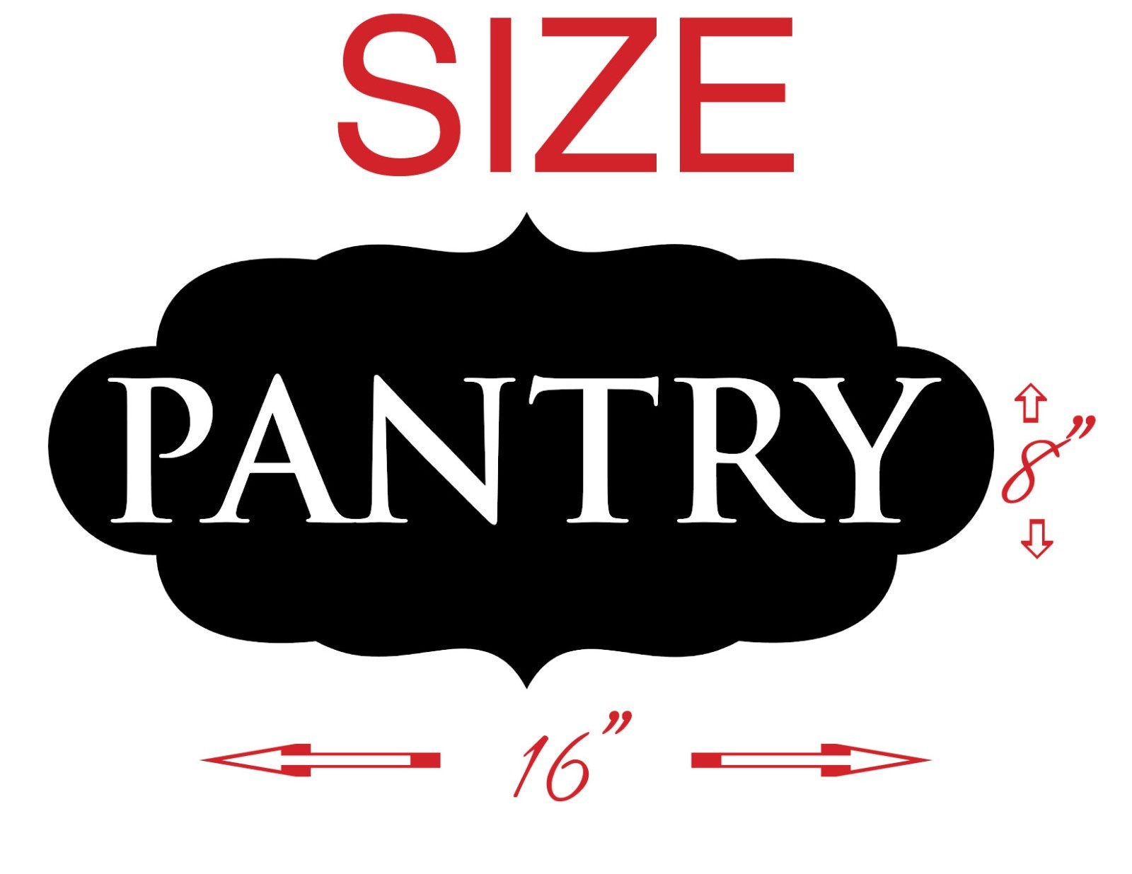 PANTRY – wall vinyl sticker inspirational art home ornate decor FREE SHIPPING!!!