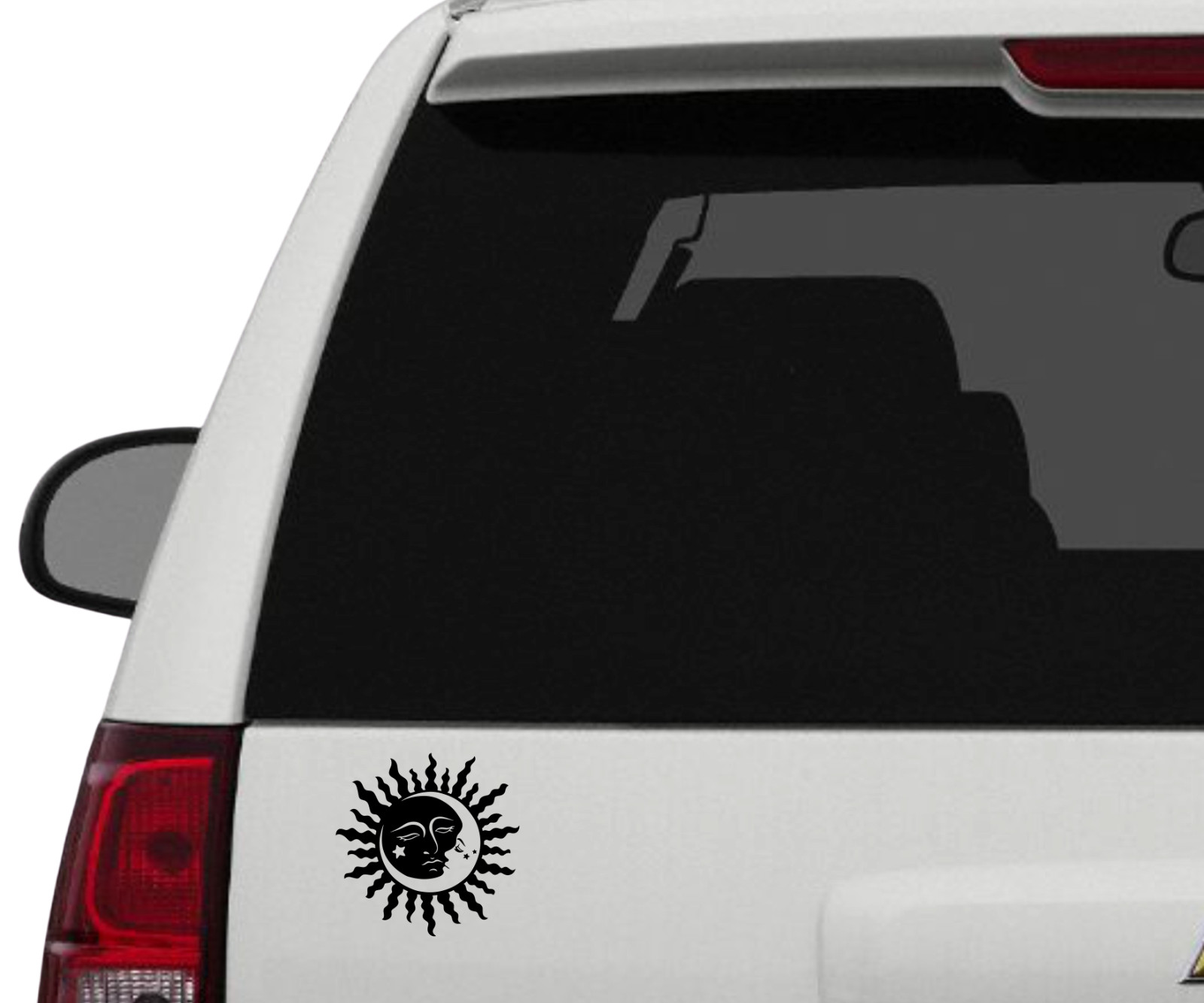 Sun Moon Star Decal Sticker Car SUV Truck Laptop Tablet Bumper Motorhome Trailer