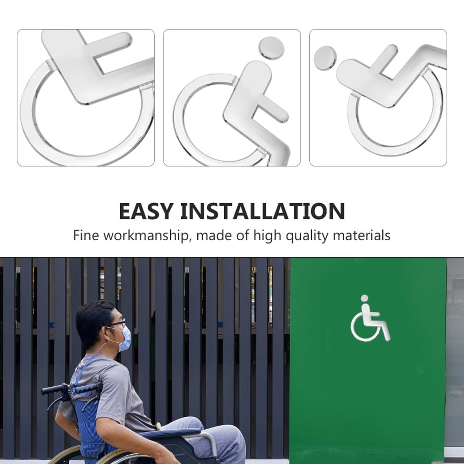 1Pcs Public Toilet Signs WC Wall Stickers Decals Toilet Door Signs Restroom W…