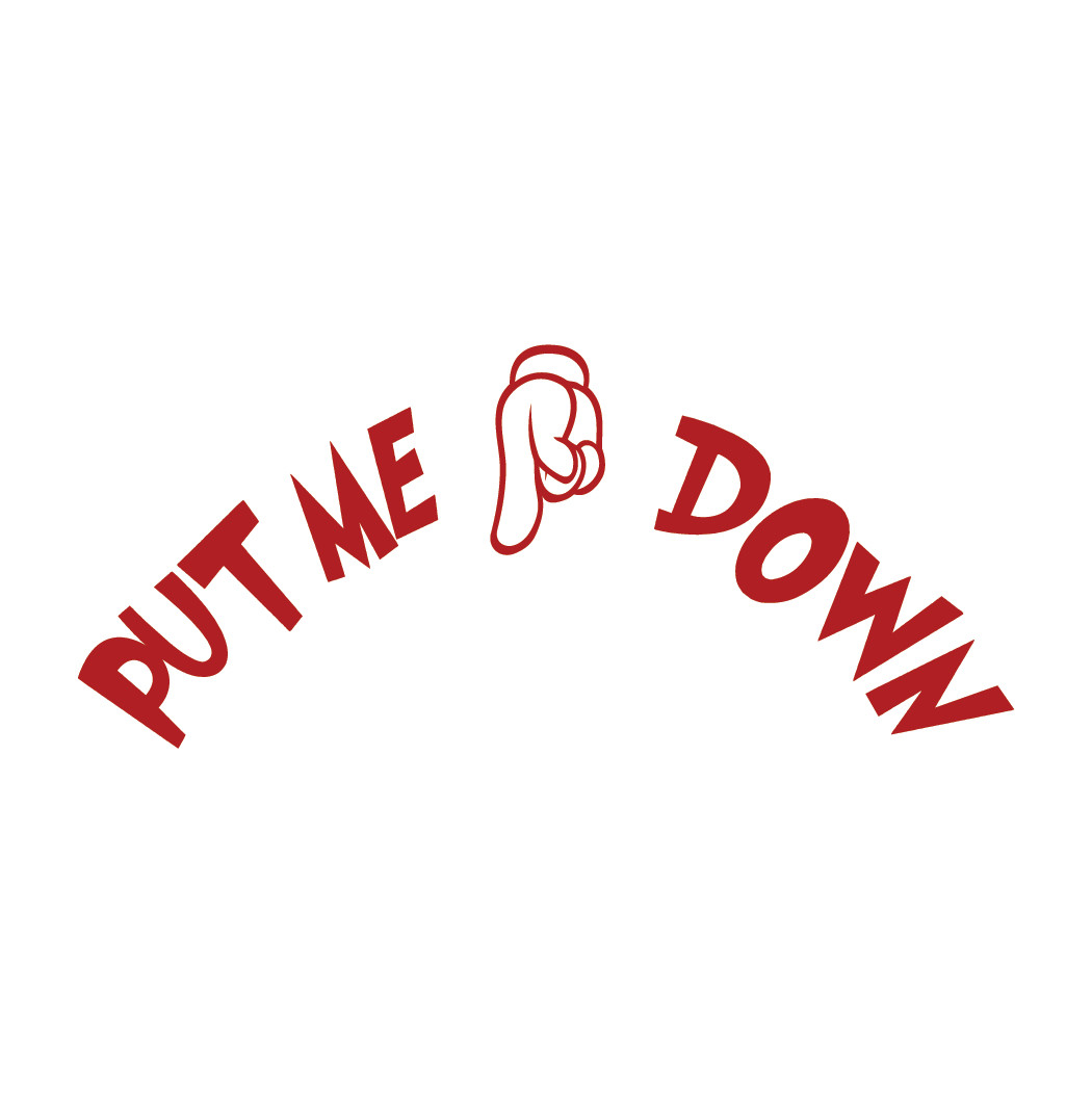 Put ME Down Decal Bath Toilet Seat die cut decal Made in USA 6+yr outdoor