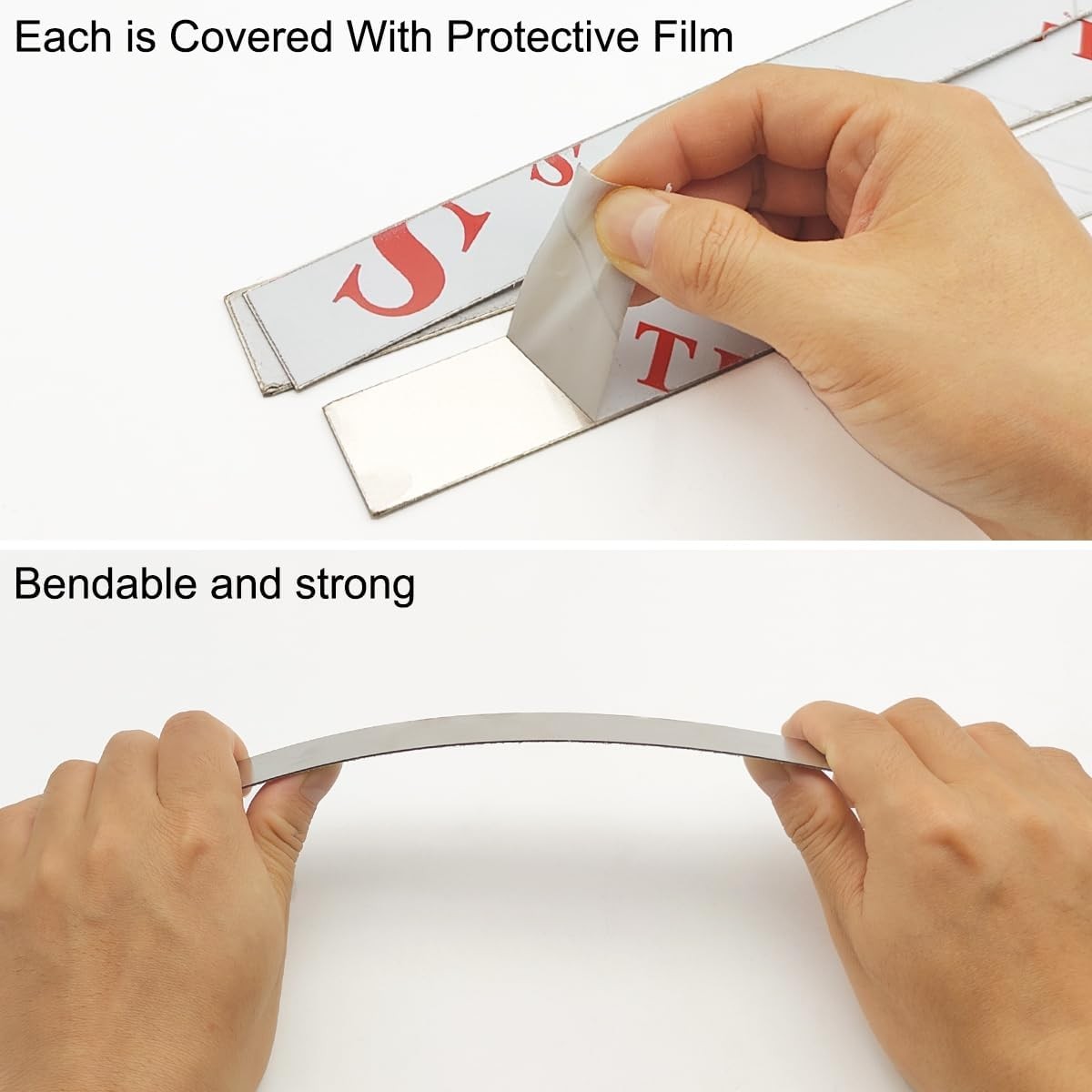10 Pcs Sheet Metal Strips,12" Length,1" Width, 0.02" Thickness,Thin Flat Meta